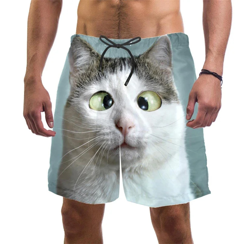 3d Print Funny Cat Beach Short - Trunks Board Surf recension och pris