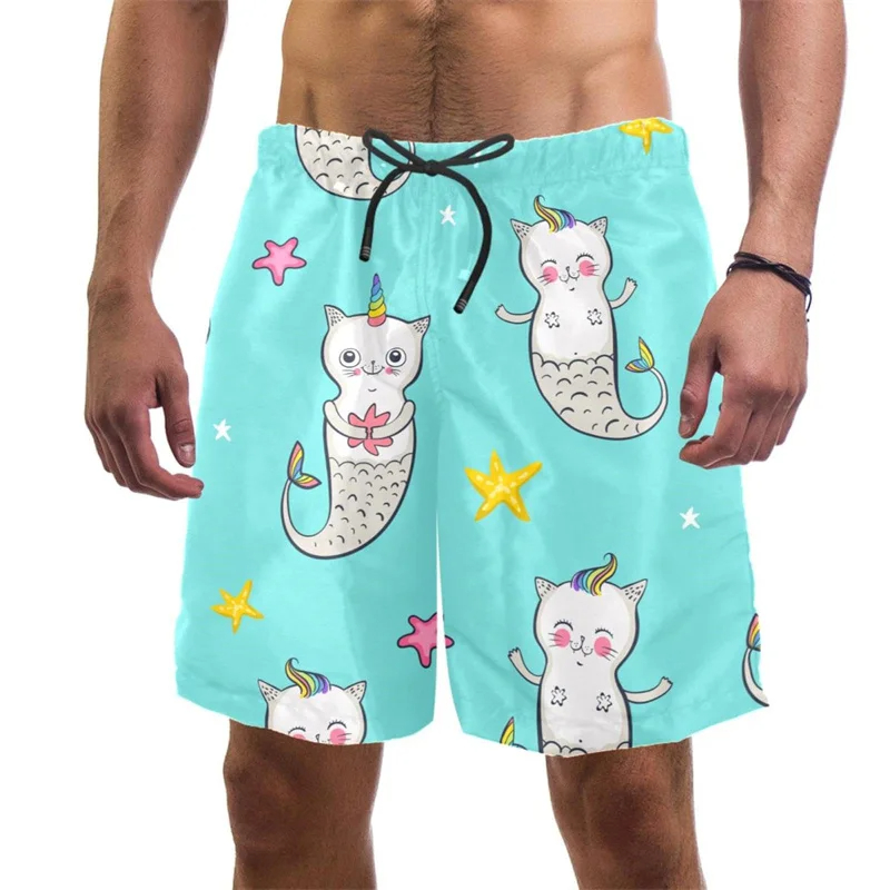 3d Print Funny Cat Beach Short - Trunks Board Surf recension och pris