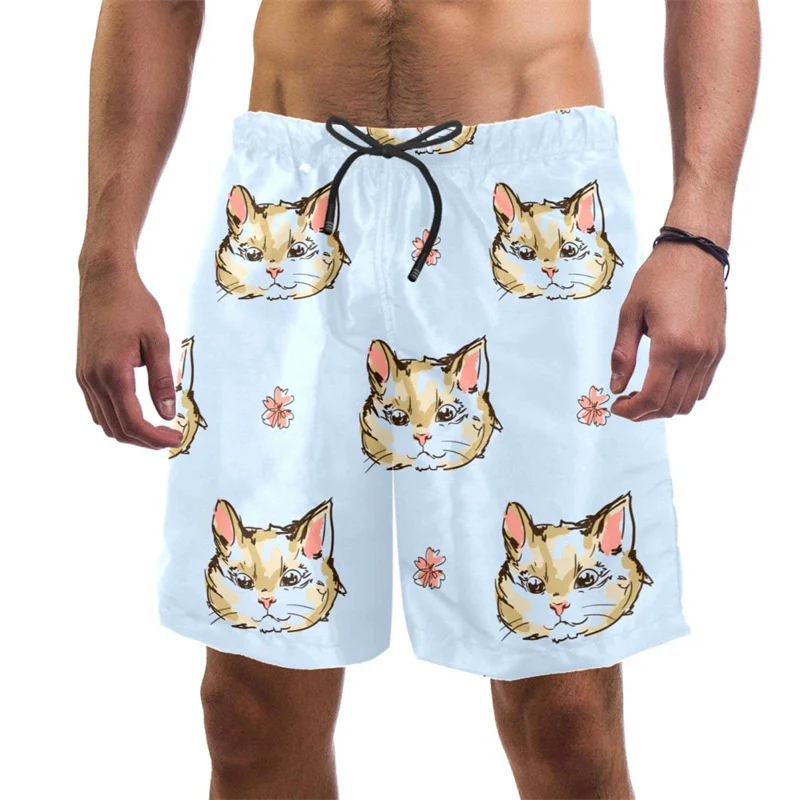 3d Print Funny Cat Beach Short - Trunks Board Surf recension och pris