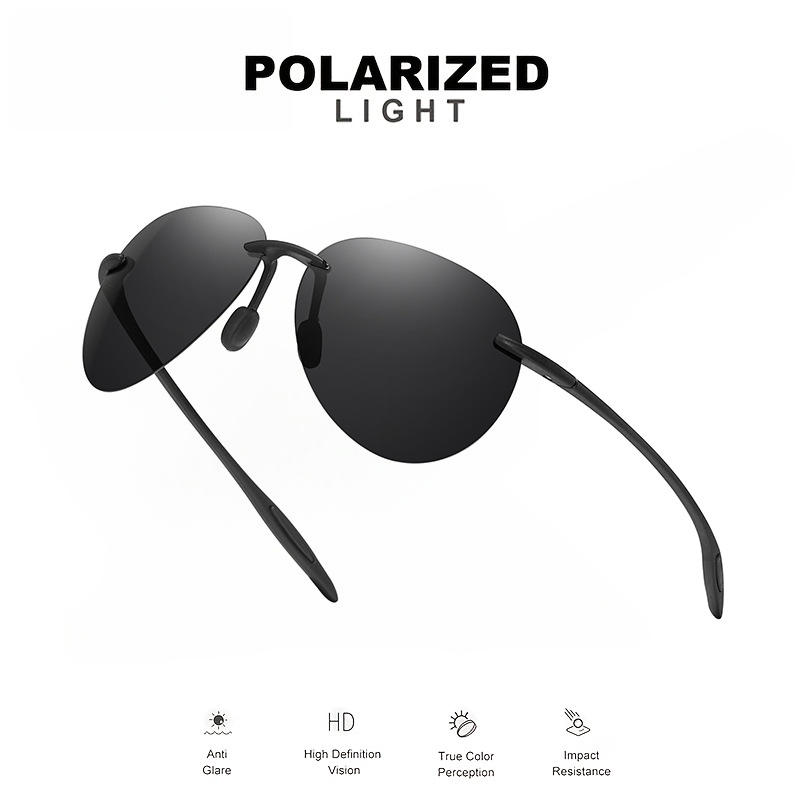 Ultra Light 12g TR90 Frameless - Sunglasses Aviator Polarized recension och pris