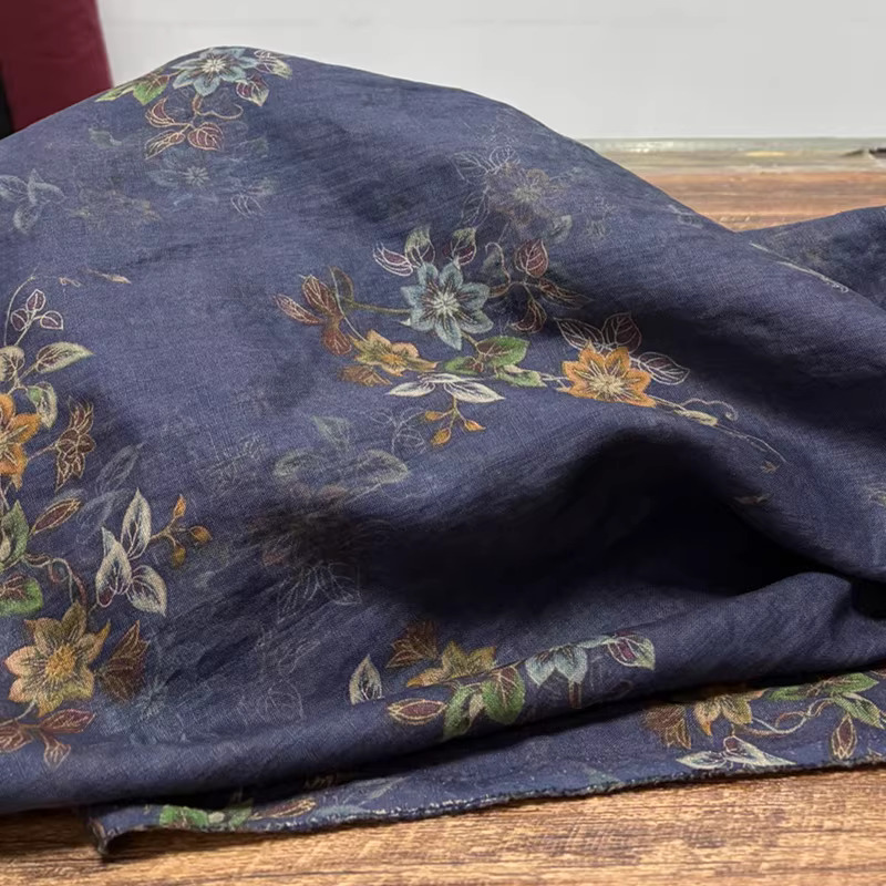 1yard High end pure flax tecid - Linen Shirt Breathable recension och pris